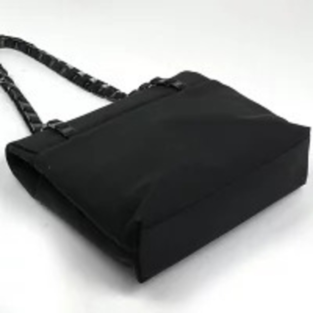 Salvatore Ferragamo Bag Tote Shoulder Chain Canvas Black